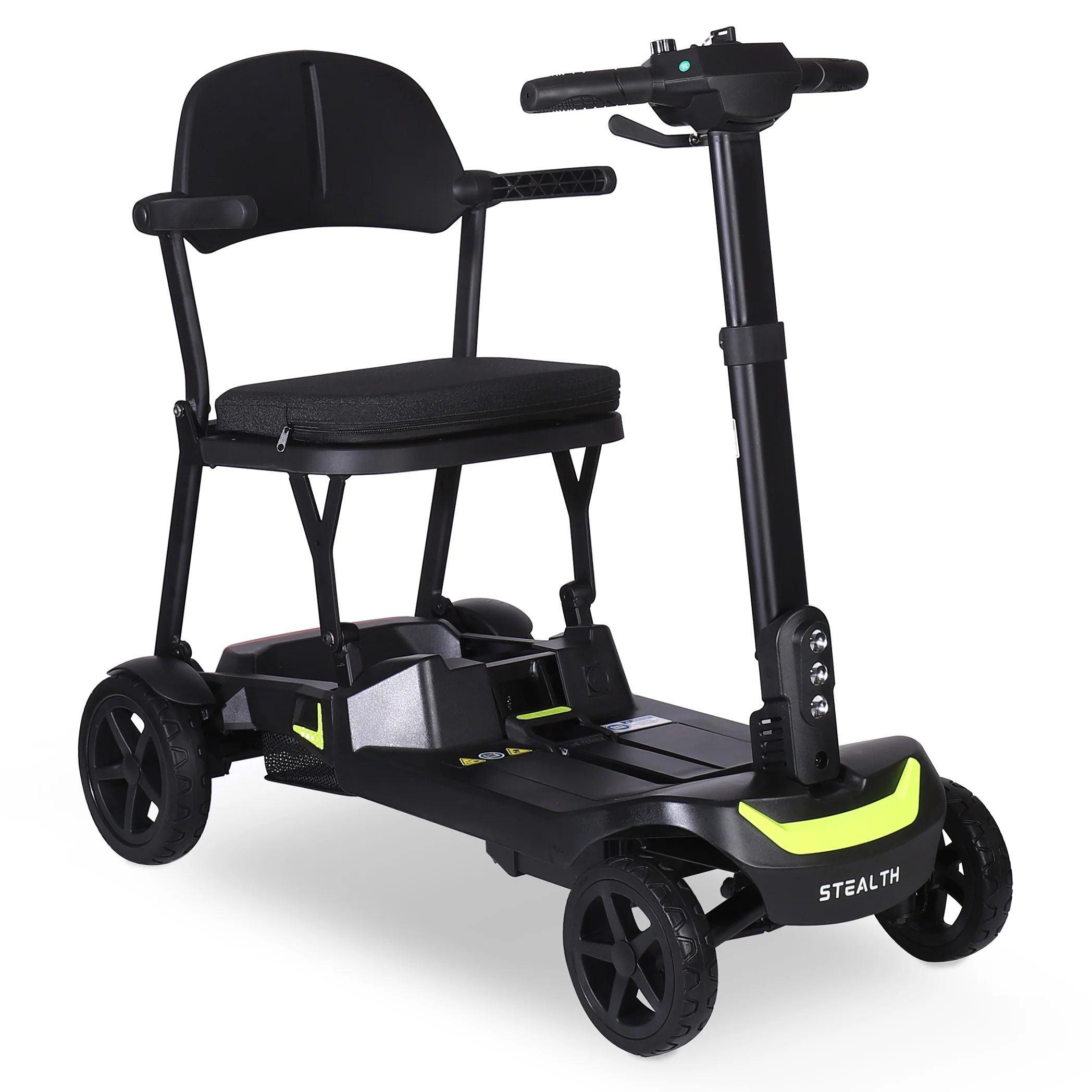 MobilityPlus_Stealth_Mobility_Scooter_Black Stealth hopfällbar mobilitetsscooter - Image 1